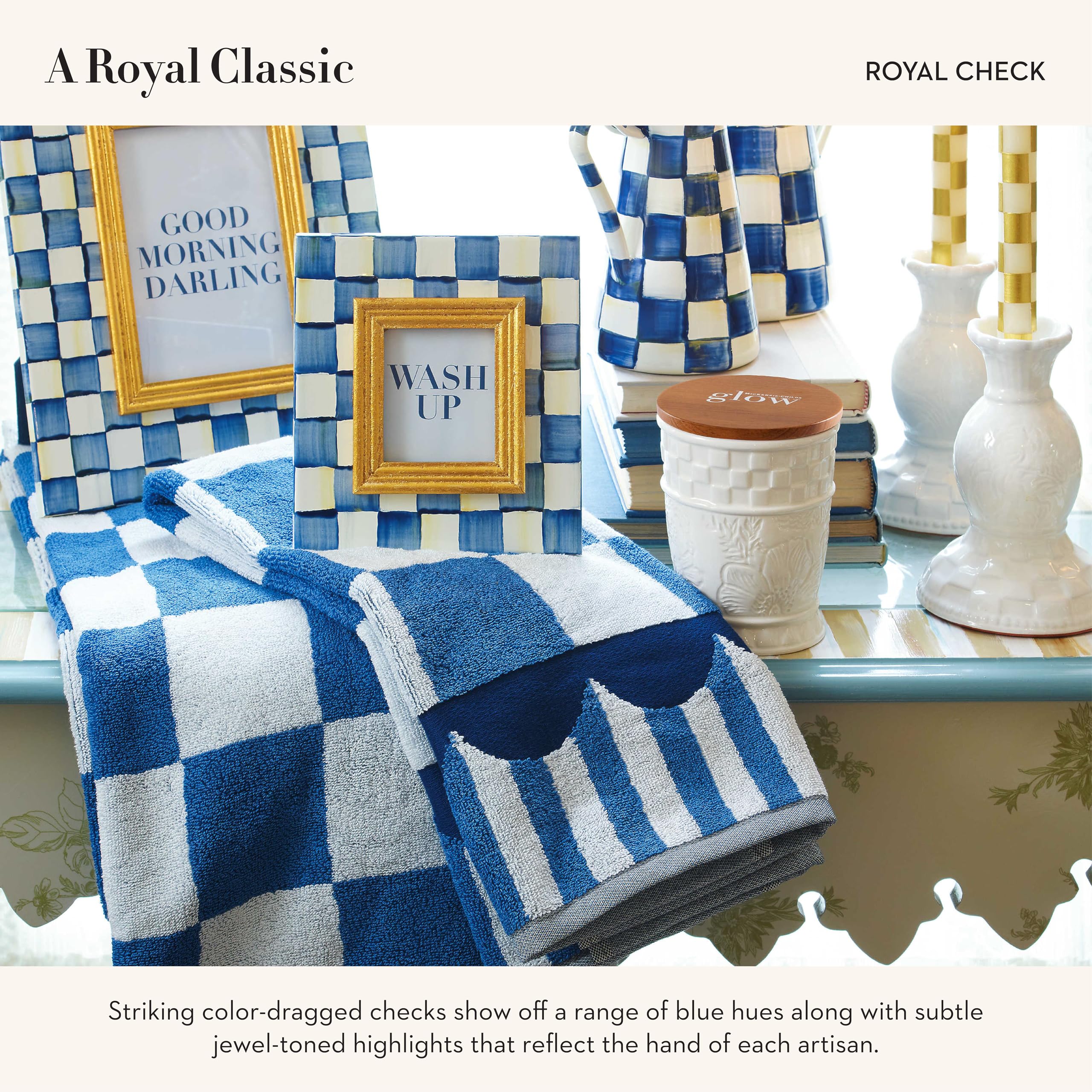 Amazon.com: MacKenzie-Childs: Royal Check Bath